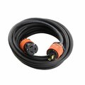 Ac Works 75ft SOOW 12/3 NEMA L5-20 20A 125V Rubber Extension Cord L520PR-075E